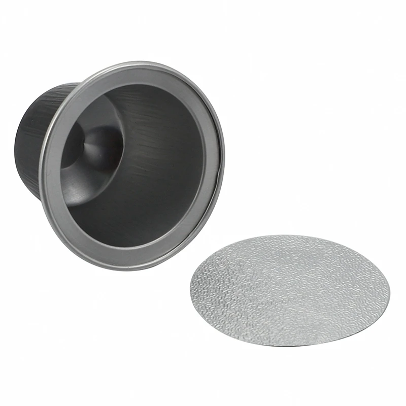 B82B-250Sets Refillable Coffee Capsules Cup Disposable Coffee Capsules Packaging Cafe Supplies For Nespresso Black