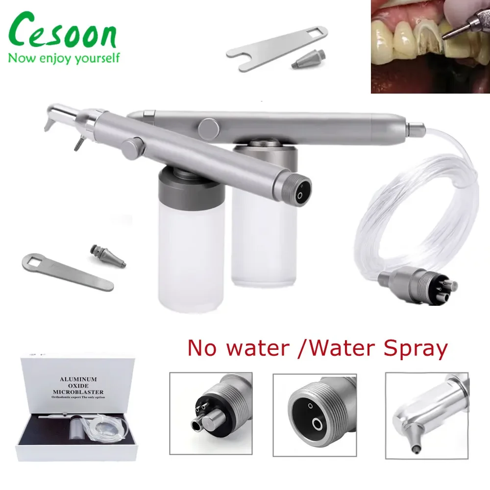 Dental Aluminum Oxide Micro Blaster Air Polisher Sandblasting Gun Water Spray Interface Microetcher Abrasion Lab Dentistry Tools