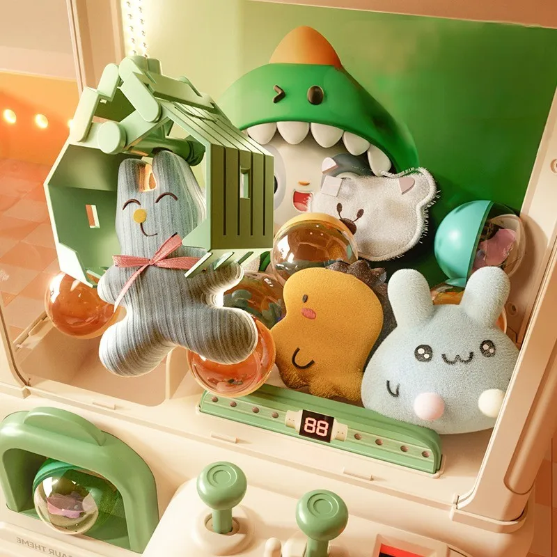 Claw Catch Toy Doll Claw Machine DIY Coin Operated Kids Play Game Large Crane