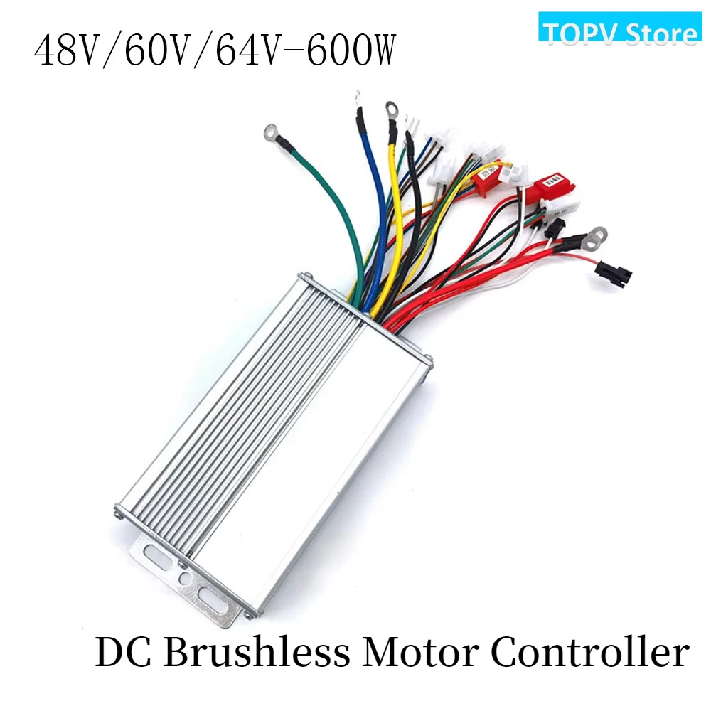 48/60/64V 600W 전기 자전거 브러시리스 모터 컨트롤러 DC 전기 컨트롤러..