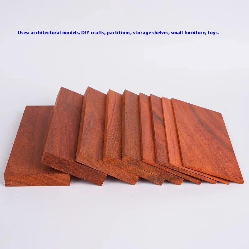 Handcrafted African Red Rosewood Solid Wood Board for DIY Carving and Box Making