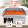 Commercial Electric Grill,14" Griddle 1600W 110V Non-Stick Restaurant Teppanyaki Grill Stainless Steel Adjustable Temperature 3