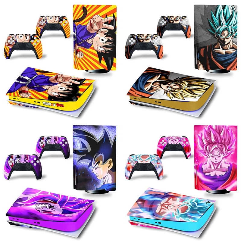 Anime Dragon Ball PS5 Disk Standard Disc Edition Skin Sticker Decal Cover for PlayStation 5 Console Controllers PS5 Skin Case - ANKUX Tech Co., Ltd