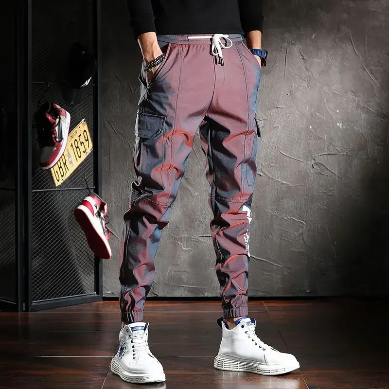 

Harem Men's Cargo Pants Slacks Fashion Y2k Hip Hop Hiking Street Summer Outdoor Cheapest Stacked Joggers Cotton Emo Trousers Man