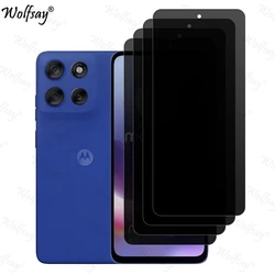 Ultimate Privacy Anti - Spy Tempered Glass Screen Protector with Camera Protection, 6.72 - Inch - Moto G56 5G (4 Front Glass)