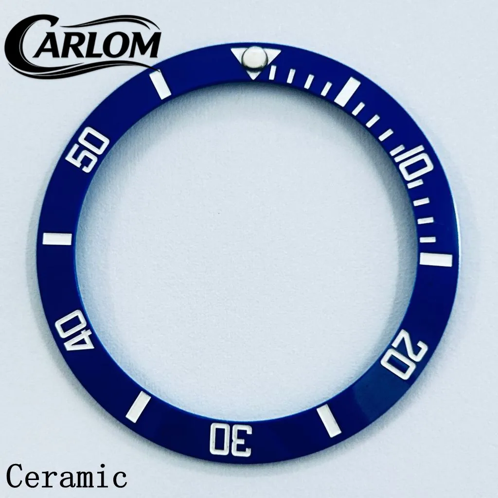 Black Blue Green Gray Ceramic Aluminium Sloping Bezel Insert