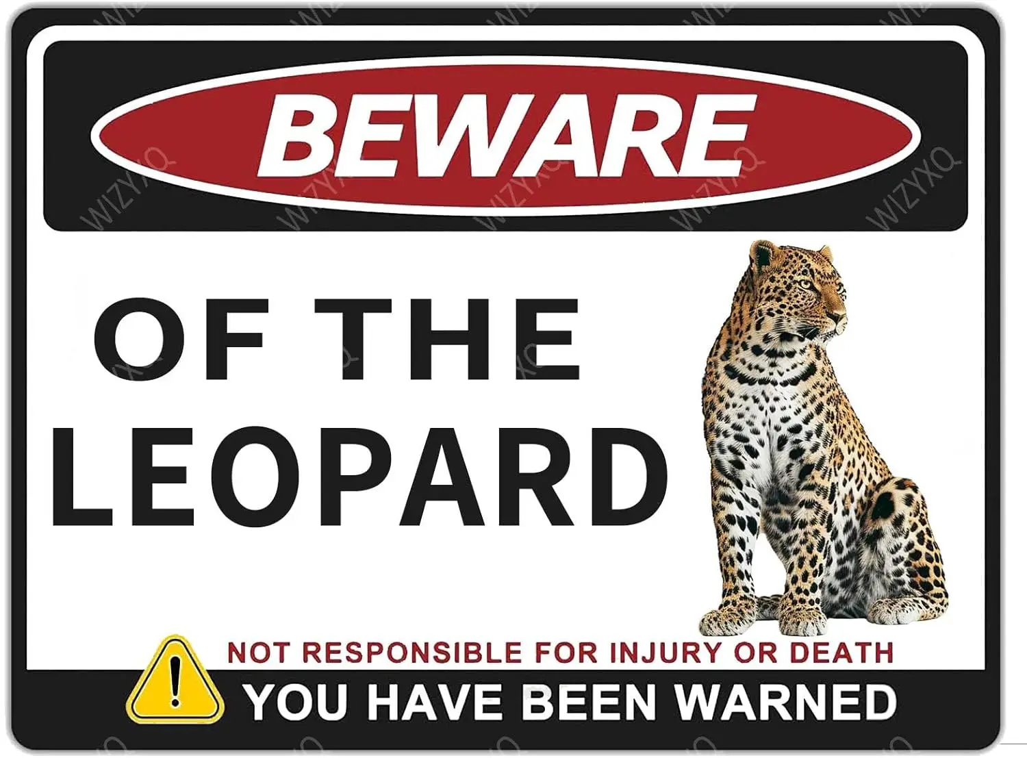 Металлические знаки Остерегайтесь знака леопарда винтажный алюминиевый жестяной знак для двора и улицы Декор для стен сада 12x8 дюймов