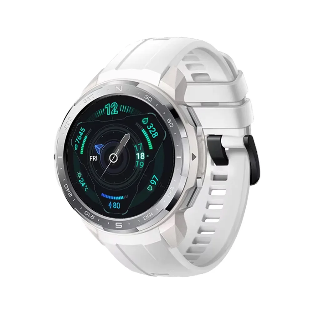 Silicone Sport Strap for Huawei Honor GS Pro – Soft and Durable Wristband Accessory for Smartwatch