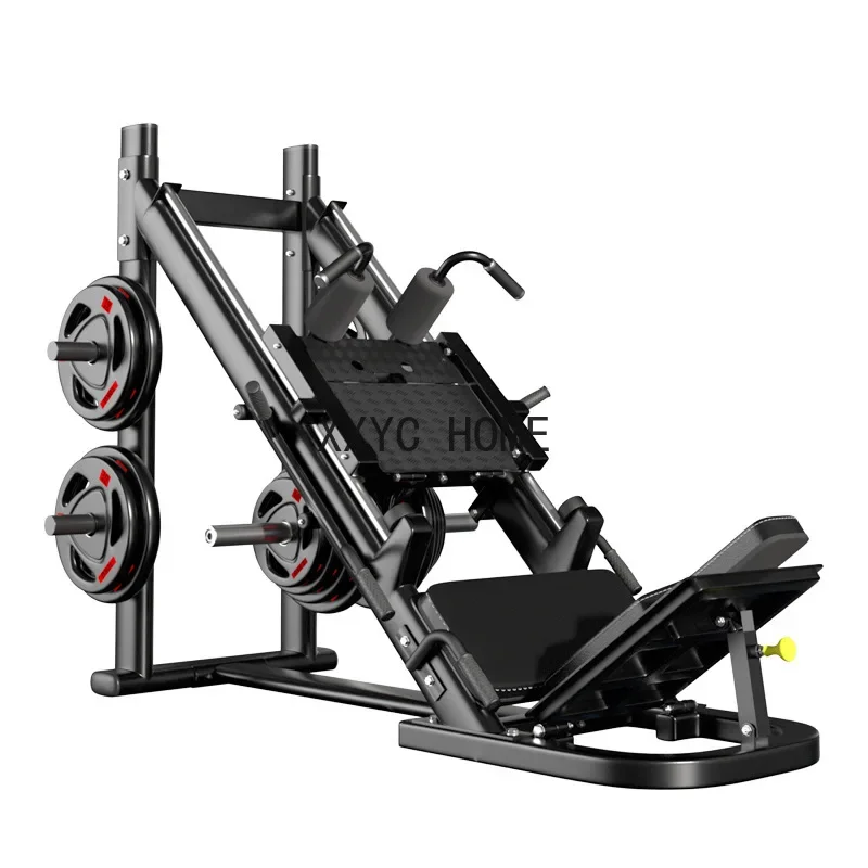 

45 Degree Reverse Squat Fitness Equipment Commercial Leg Muscle Strength Training Oblique Pedal Machine With 100KG Weight Plates