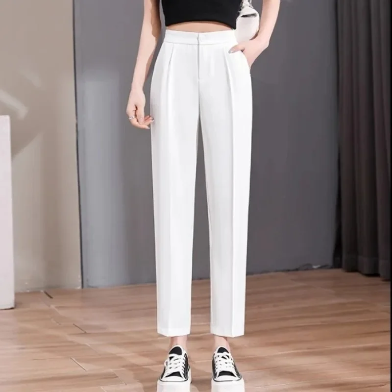 White [regular/Cropped pants]]