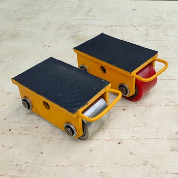 Carrello per la movimentazione Go dritto, due ruote, spostamento di oggetti pesanti, ruota in gomma con ruota in acciaio di mucca, carrello