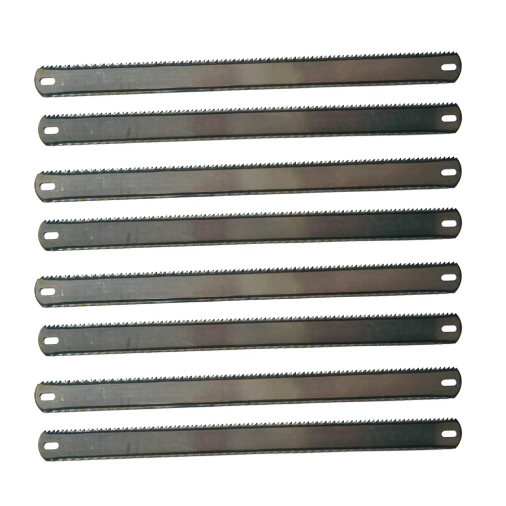 

10PCS Double-Sided Hacksaw Blade Steel Saw Blade Woodworking Metal Saw Blade Set For Meat PE Pipe PVC Pipe Cutting Tool Parts
