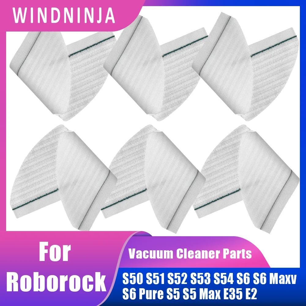 Disposable Mop Cloth For Roborock S50 S53 S54 S6 S6 Maxv S6 Pure S5 S5 Max E35 E2 E4 Robot Vacuum Cleaner Part Replacement Acces