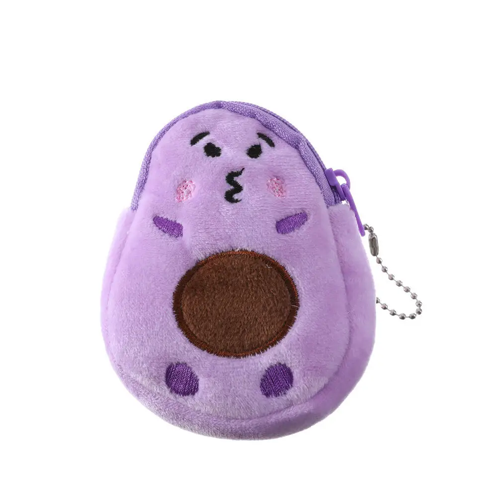 Soft Plush Cartoon Animal Coin Purse - Cute Mini Zipper Wallet