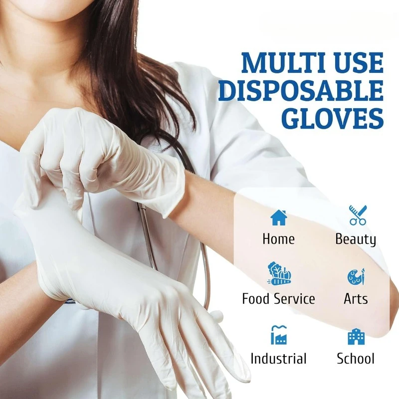 Gants Nitrile Jetables - Lot de 10, 20 ou 50 - Taille S/M/L/XL