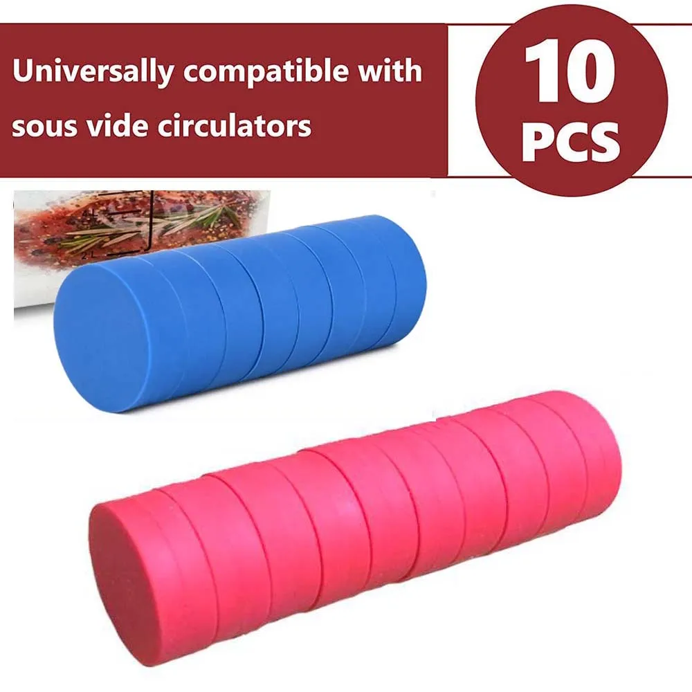 Sous Vide Magnets Weight Accessories 5/10pcs Food Grade Silicone Submerged 304 Stainless Steel Inside Reduce Food Risk Keep kitchen tools air fryer accessories