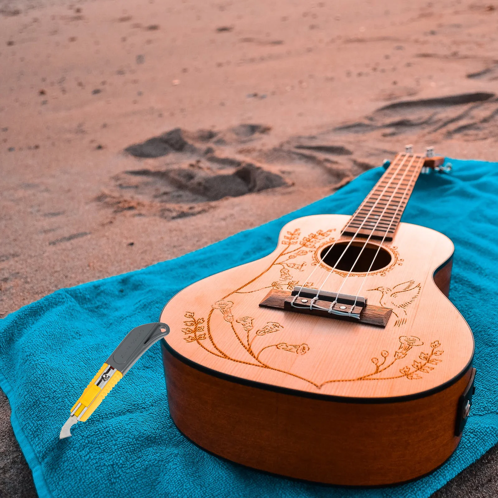 

2 Pcs Guitar Cleaning Knife Accesories Tool Wire Utility Grooving Accessory Groove Plastic Ukulele Fret Slot