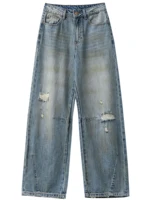 CHIC VEN rétro femmes jean ample décontracté nouveau taille haute jambes larges Denim pantalon femme pantalon printemps automne 2025 5