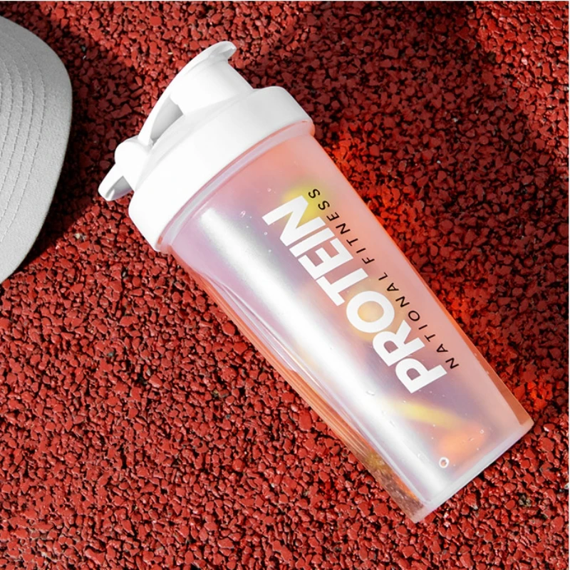 Shaker Bottle GIANXI Gym Sports Protein Powder Mixing Bottle Outdoor Portable Leak Proof Plastic Cup Drinkware