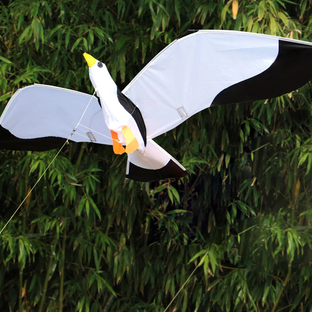 3D Seagull Kite Kids Kites Toy Cloth Outdoor with Long Tail Toys Games Children’s for Funny 3