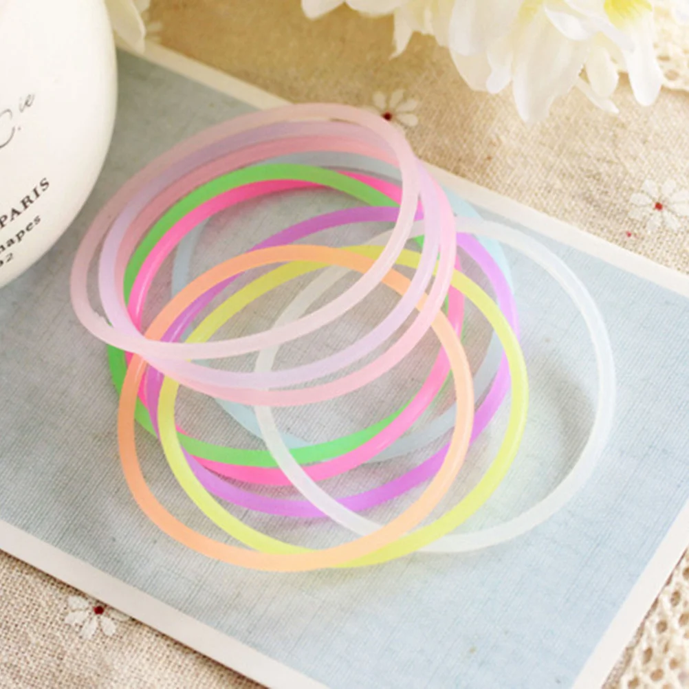 

50Pcs Children Assorted Color Jelly Bracelets Birthday Party Favors Gifts (Random Color)