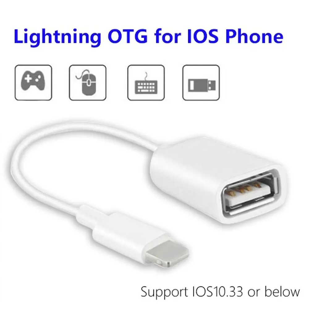 IOS Male For iPhone Adapter Cable Cable Connector USB Adapter 8 Pin