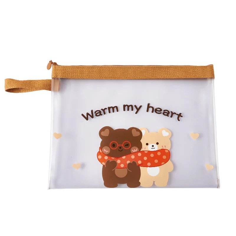 Generic Portable Cartoon Bear Pencil Case Animal Cute Pencil Bag