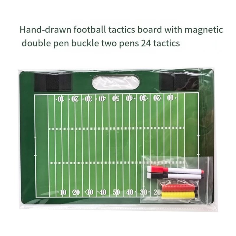 Football Coach Board Football Coach Clipboard Double Sided Coaching Board for Sport Strategizing Techniques Plays