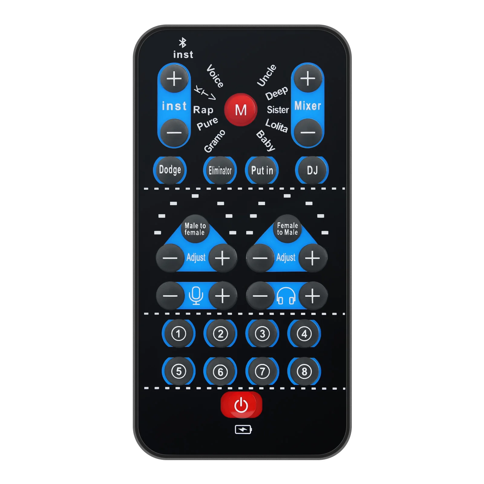 Portable Universal Voice Changer Device with Karaoke and Fine Tuning Features
