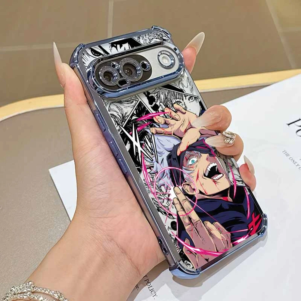 Jujutsu Kaisen Cute Plating Drop-Proof Transparent Soft Phone Case