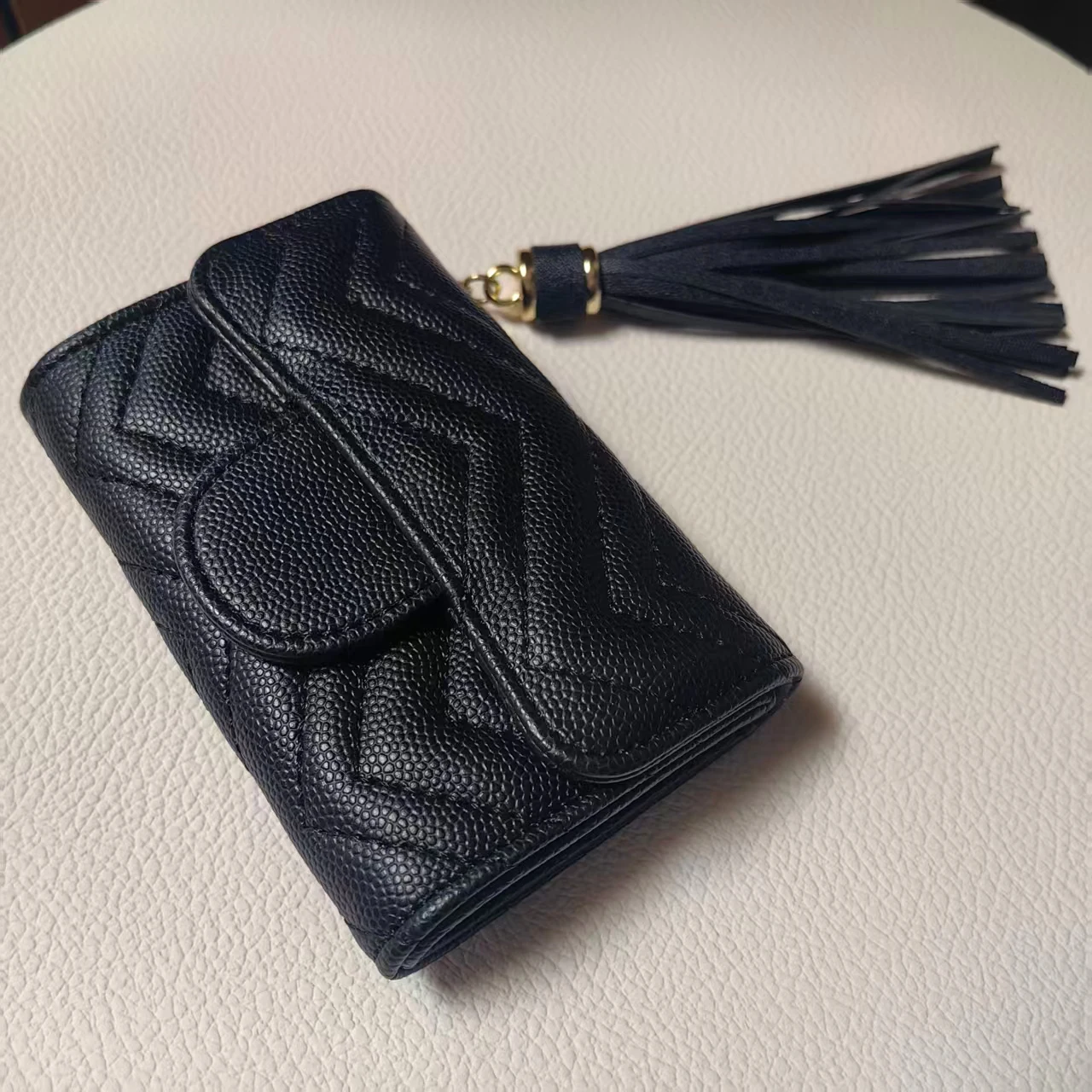 패션 여성용 숏 지갑 PU 가죽 여성용 고급 태슬 지갑 걸쇠 작은 지갑 트렌드 ..