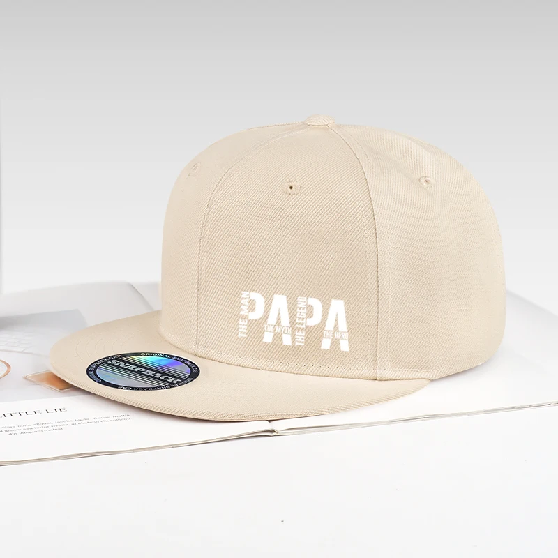 Fun Dad Hero Printed Flat-Brim Cap | Adjustable Sun Hat | Versatile Men's Baseball Cap—Perfect Father's Day Gift