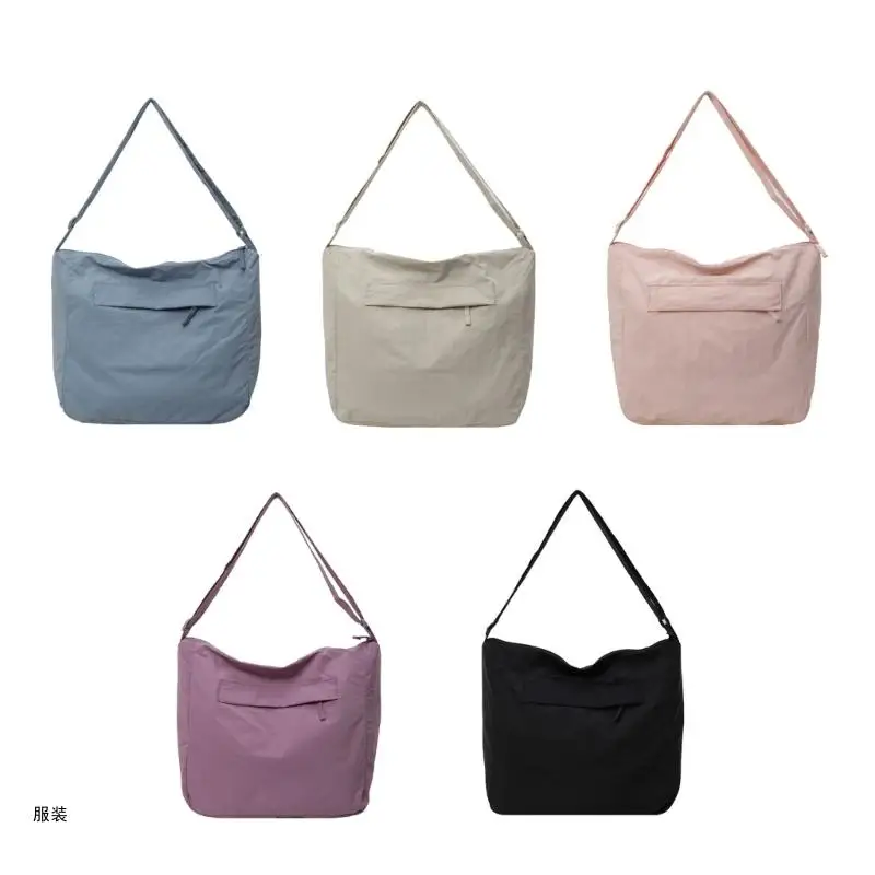 D0UD Women Gym Bag Nylon Shoulder Bag Crossbody Messengers Bag Student Book Bag