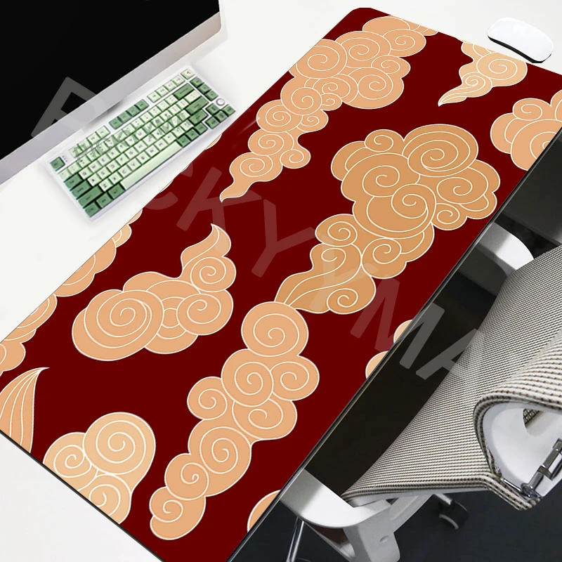 Alfombrilla de ratón grande Clouds Art, alfombrilla de ratón para juegos, alfombrillas para jugador grandes, alfombrillas de goma antideslizantes para teclado de 100x55cm, alfombrillas para ratón de e