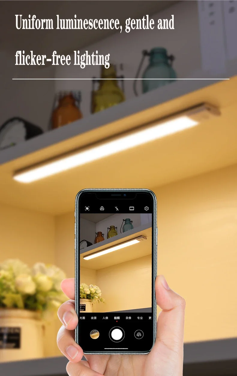 Description Picture 6 of itemLED Night Light Wireless Under Cabinet Lamp Tube Motion Sensor Closet Bulb USB Rechargeable Bedroom Detector Lighting Bar CP