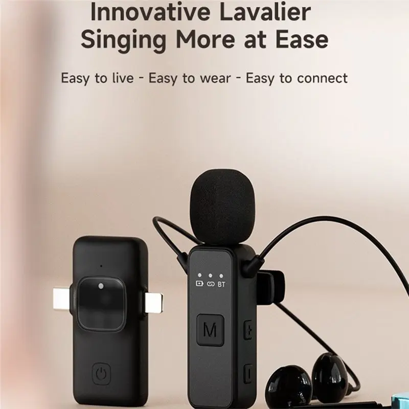 【공개】라발리어 오디오 수신기+ 3.5MM AUX 이어폰 세트 블루투스 5.1(마이크 포함) 음악/게임/통화용 소음 감소 기능