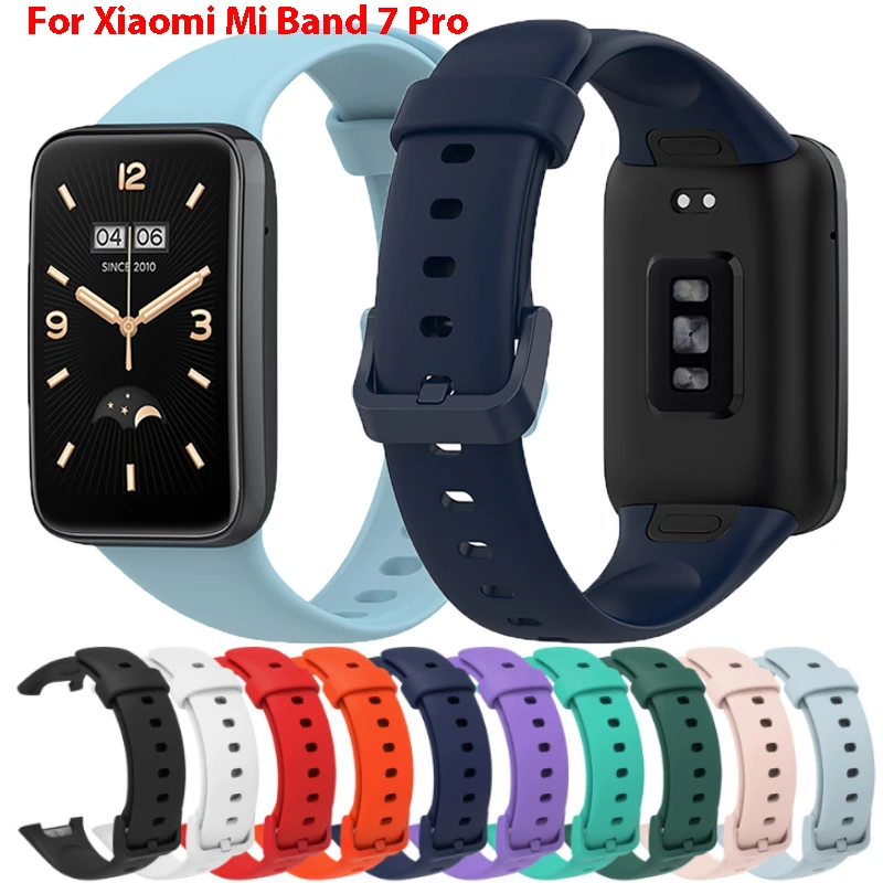 Premium Silicone Sport Strap for Fitness Watch - Soft Replacement Bracelet Strap