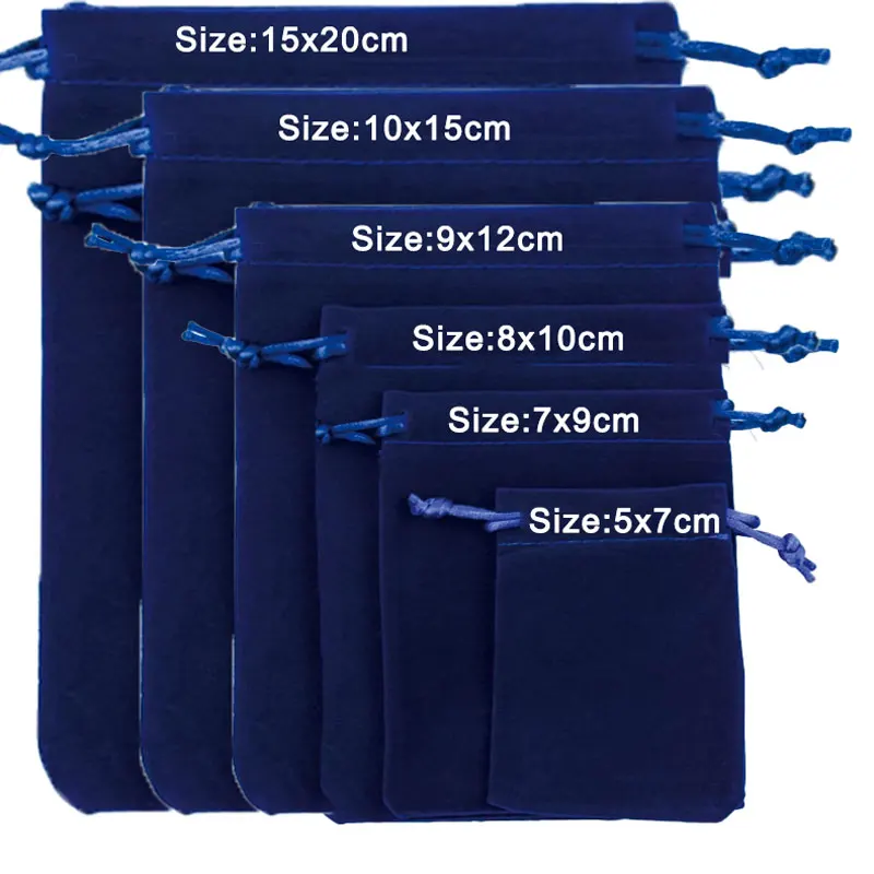 Velvet Drawstring Bags Cloth Gift Bag Storage Pouch for Jewelry Wedding Party Candy 5/10Pcs 5x7-15x20cm