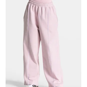 2026 Loose Simple Straight Pants High Waist Wide Leg Pants Women's Clothing Sweatpants Woman Sports Casually All-match Homewear