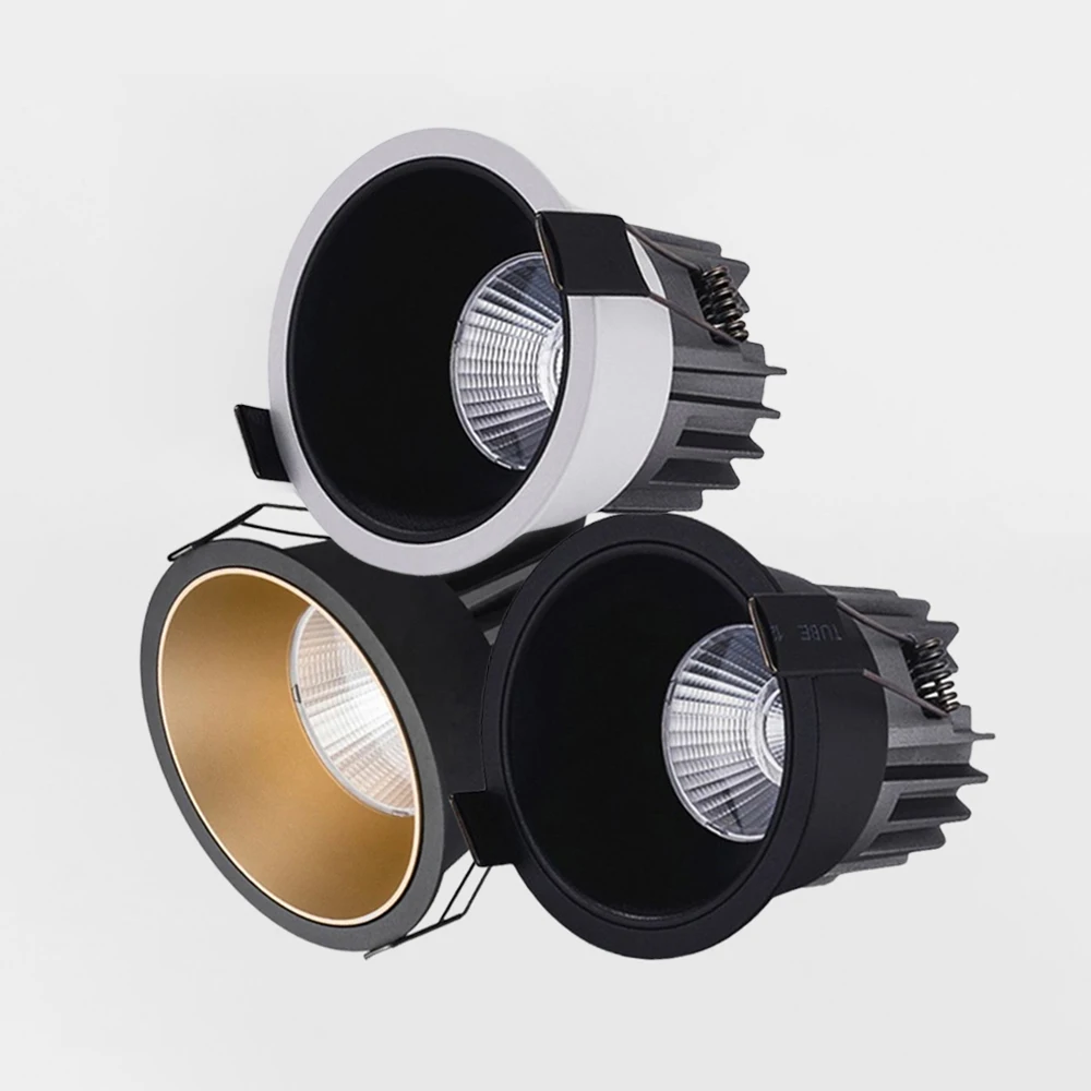Dimmable Recessed COB LED Ceiling Spotlights 5W 7W 10W 12W 15W 18W LED Downlights 110~240V Lamp Showcase Decorative Lighting led downlight led spotlight