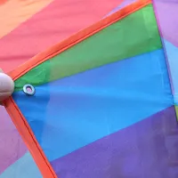 Easy Fly Colorful Rainbow Kite Outdoor Fun Sports Beach Kids Children  Buitenspeelgoed Cometas De Viento Outdoor Toys Kites 4