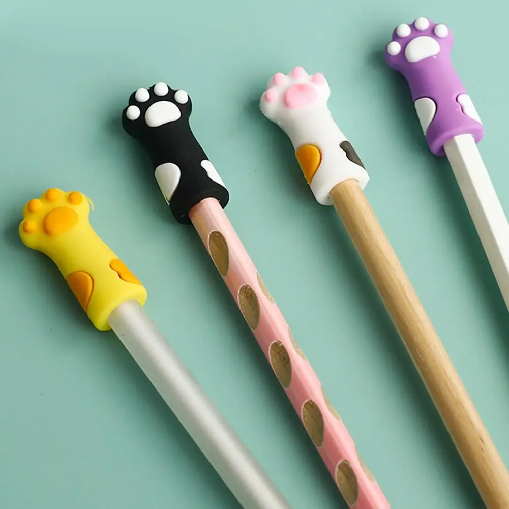 Description Picture 4 of item6/12pcs Cat Claw Knitted Stopper Needle Stoppers For Beginners Knitting Craft Silicone Needles Point Protector Sewing Acces V9S3