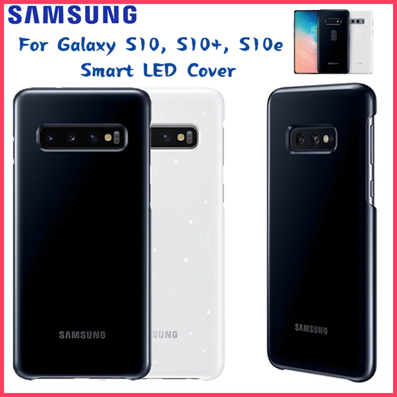 

Original Samsung LED Cover For Samsung Galaxy S10Plus S10E S10 S10 Plus SM-G9730 SM-G9750 G9750 Emotional Led Lighting Effect