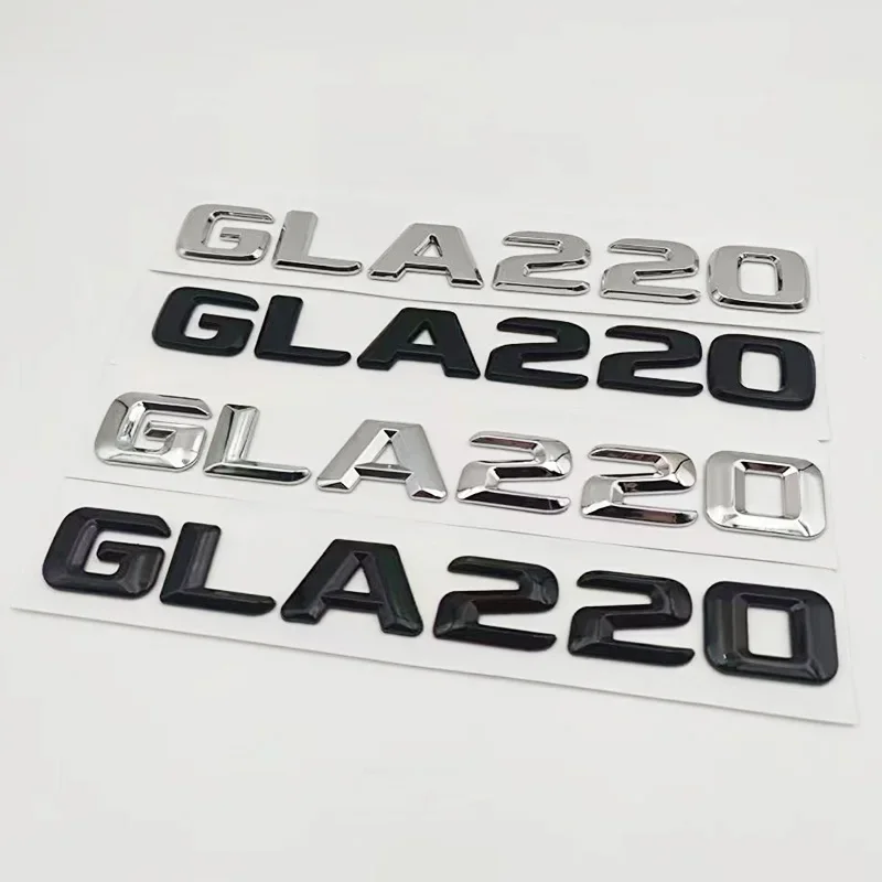 

3D ABS GLA 220 Logo GLA220 Emblem Badge Car Trunk Letters Sticker For Mercedes GLA220 X156 H247 2014 2016 2017 2018 Accessories