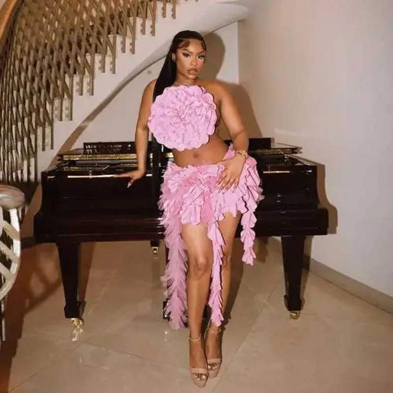 Шикарные розовые аксессуары, две штуки, платья Ever Pretty, асимметричные сексуальные мини-платья для женщин
