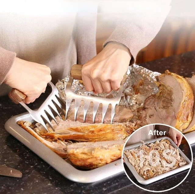 1Dcs Medve Karmok Grillvilla Pull Sertéshús Aprítás Kézi Húsbilincs Pörkölt Villa Konyhai Szerszám Tartozékok Barbecue -Hez