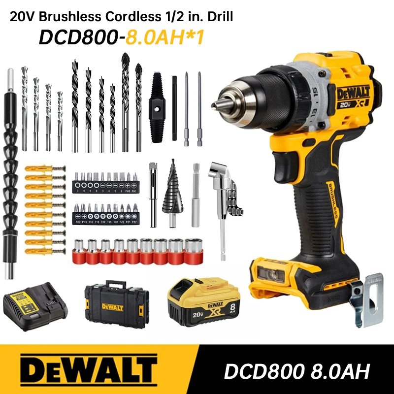 DEWALTDCD800CordlessDrillDriver12inBrushlessImpactDrill20V