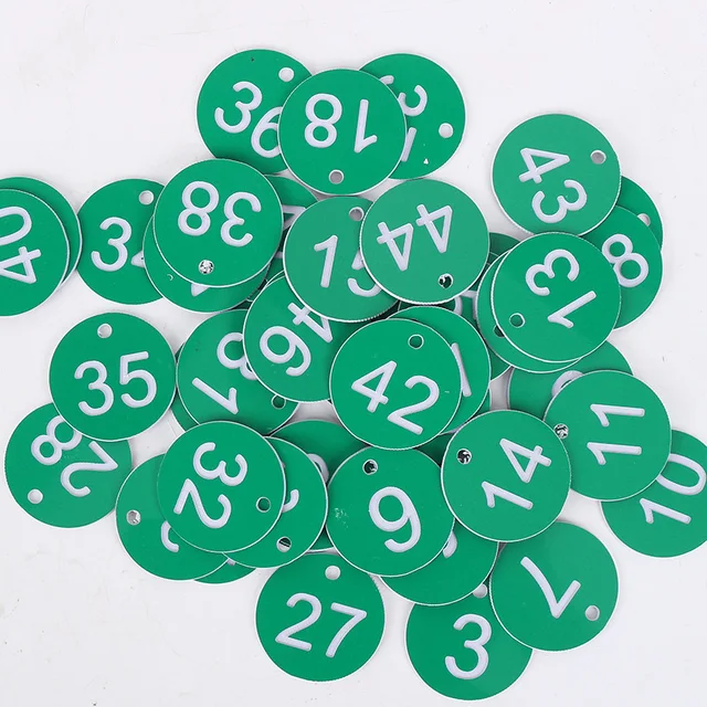 1-100 Green White
