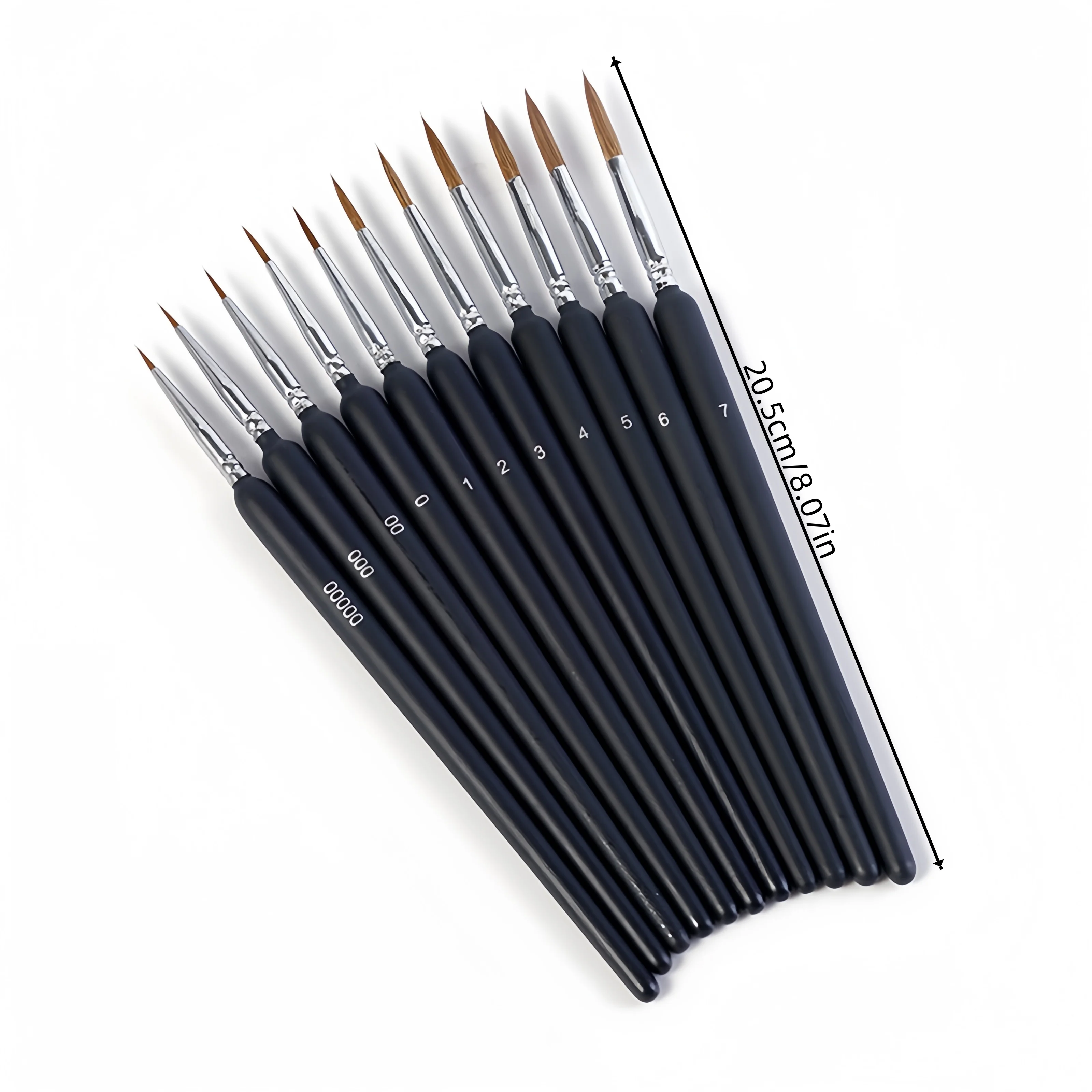 Drawing brush Drawing brush Oil painting Drawing brush Drawing pen Art tool Drawing brush hook edge oil brush 2
