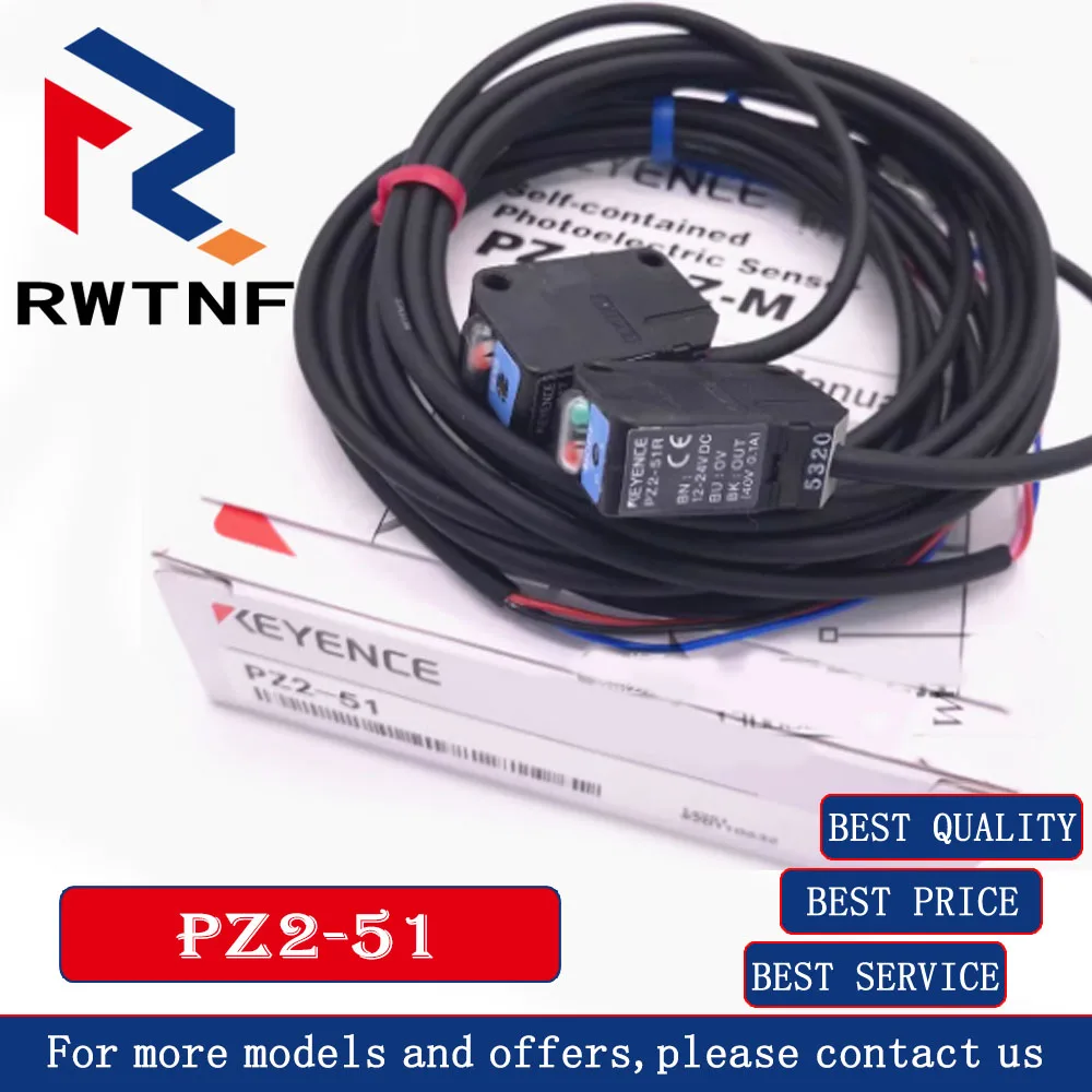 PZ2-51 KEYENCE (PZ2-51T & PZ2-51R) photoelectric sensor キーエンス Keyence PZ2-51 Photoelectric Sensor new | Process Industrial